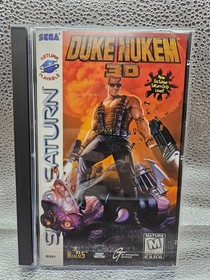 Duke Nukem 3D (Sega Saturn, 1997) Complete w/ Manual & Registration MINT