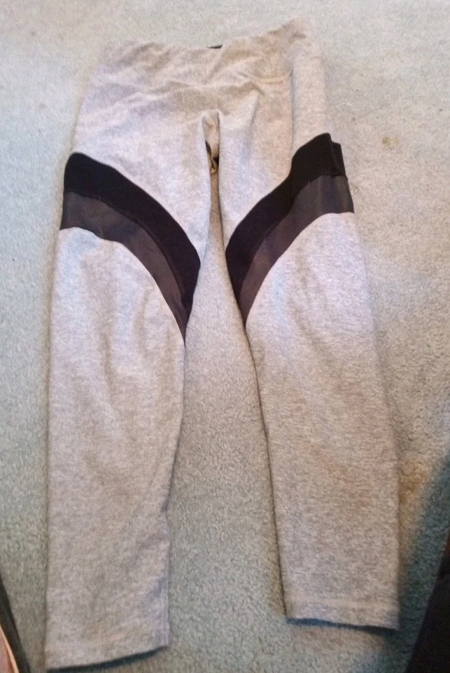  Calvin Klein XS Mujer Rayas Tobillo Yoga Pantalones Leggings, Negro Combo  Foto 1 de 4