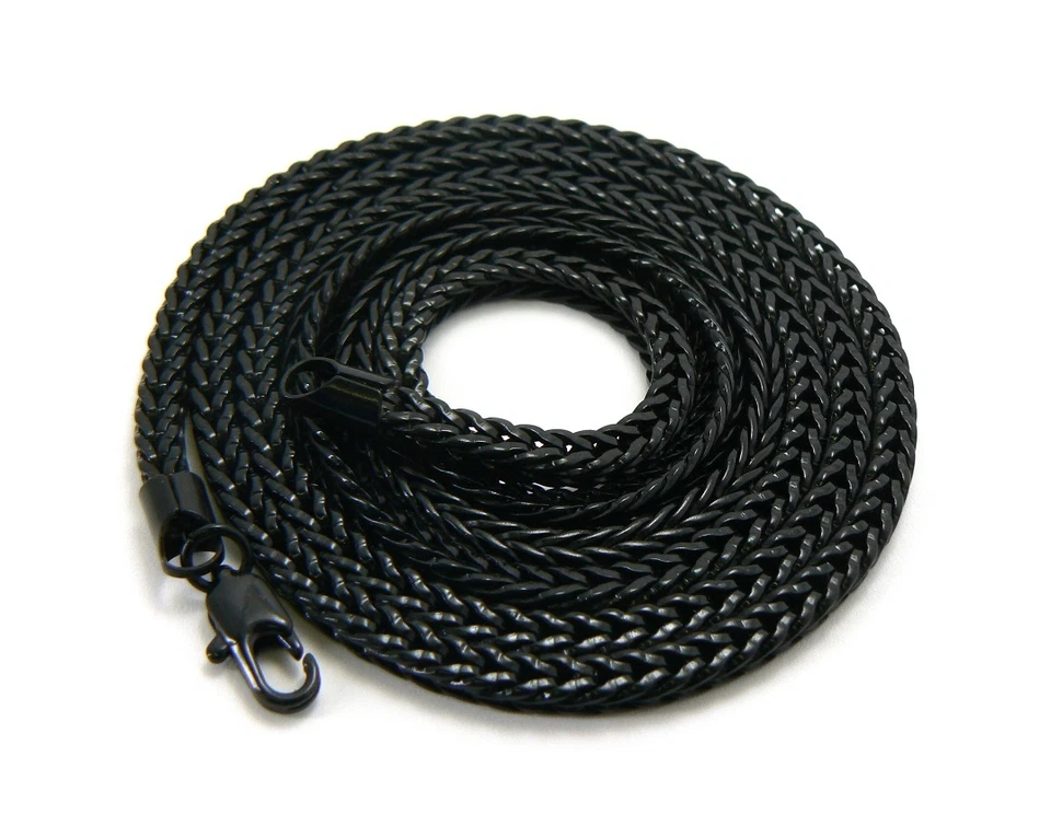 NUEVA CADENA HIP HOP FRANCO CHAPADA EN RODIO 4mm/36 PULGADAS ALTA CALIDAD 4 COLORES - FC701 Foto 1 de 1