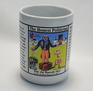 The Honest Politician Coffee Mug Cup Corston 1999 Old Blind Mug and Tie Man - Picture 1 of 11