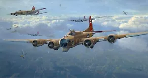 Original Aviation Art: B-17 bomber 'Nine O Nine' original oil painting - Picture 1 of 3