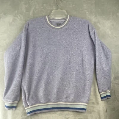 Suéter Aerie Feminino Tamanho XS Periwinkle Pulôver Manga Longa Sherpa Top - Imagem 1 de 4