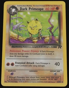 Dark Primeape 43/82 Team Rocket 2000 WOTC English Pokemon TCG Vintage - Picture 1 of 2