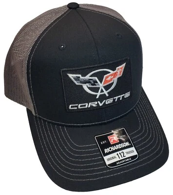 Sombrero de camionero Corvette C5 parche Richardson 112 Snapback negro/carbón  Foto 1 de 4