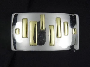 Vintage Alexis Kirk 80s abstract buckle for adjustable belt - Picture 1 of 5