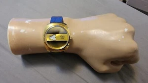 Rare Vintage Regina Gold Plated Digital Jump Hour Manual Wind Men's Watch - Picture 1 of 8
