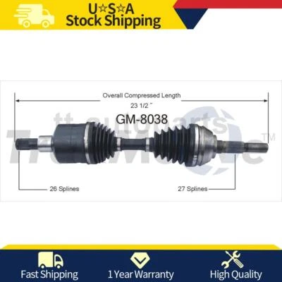 Junta de eje CV conductor delantero izquierdo para Chevrolet Blazer 2000 1999 1998 1997 Foto 1 de 2