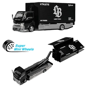 Micro Turbo 1:64 Custom LBWK Box Truck schwarz - AIT Limited Edition - Bild 1 von 9