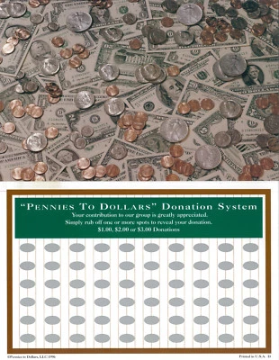 Scratch Off Cards For Fundraising - Raise $120.00 With A $2.00 Investment - Photo 1/2