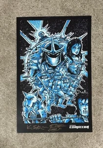 Kevin Eastman firmato marcato TMNT Ottawa Comiccon esclusiva stampa 11x17 TARTARUGHE - Foto 1 di 3
