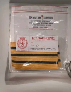 Canadian Army Officers Uniform Cuff/Sleeve Rank Braid 3 Green Stripe Colonel Col - Picture 1 of 4
