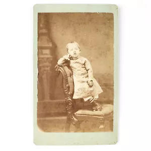 Navarra Ohio Niño en Silla CDV c1875 Grossklaus & Ricksecker Foto de Niño C4168 - Imagen 1 de 2
