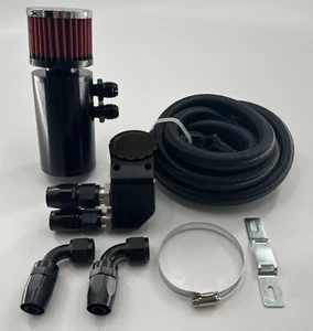 Ultra Vent Oil Valve Cover Cap Catch Can Hoses & Fittings K Series K20 K24 10AN - Picture 1 of 12