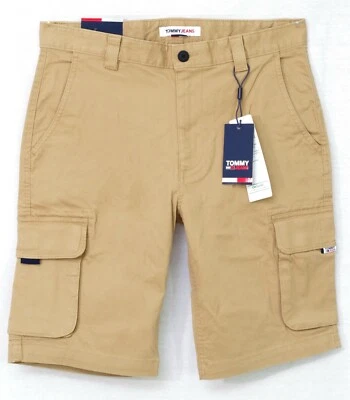 Tommy Jeans Washed Cargo Shorts Beige Men DM11078 Classic Khaki - Image 1 of 4
