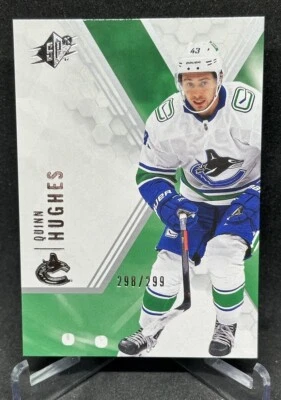 2021-22 Upper Deck SPx /299 Quinn Hughes #43 Vancouver Canucks - Image 1 of 2