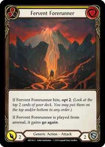 Fervent Forerunner (Yellow) Arcane Rising 1st Edition Flesh And Blood TCG - Picture 1 of 1
