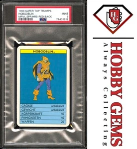 HOBGOBLIN PSA 9 1988 Super Top Trumps Marvel Super Heroes Red Back - Picture 1 of 2