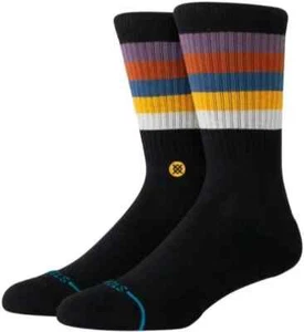 Stance Maliboo Crew Calze Casual Grandi Uomo 9-13 Nero con Multicolore - Foto 1 di 4