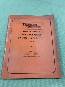 Modelo deportivo Triumph Tiger Cub 1966 fabricante de equipos originales piezas de repuesto catálogo no. 1 T205M - Imagen 1 de 11