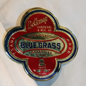 2 etiquetas de papel vintage Belknap azul hierba herramientas 4 pulgadas - Imagen 1 de 2