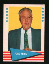 1961 Fleer Baseball Greats Card # 29 Ford Frick - 1961 Fleer - Ford Frick