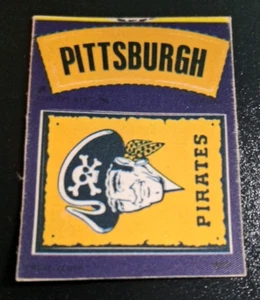 1968-1972 ADESIVO VINTAGE FLEER VERO PANNO PEEL OFF PIRATI DI PITTSBURGH EXMT++!!! - Foto 1 di 2