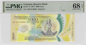 Polímero Vanuatu P.19 5000 Vatu (20)17 (1) PMG 68 EPQ - Imagen 1 de 2