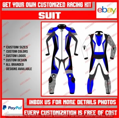 Traje protector de cuero hecho a medida para motocicletas carreras motocicletas CE Foto 1 de 4