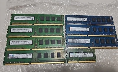 DDR3 PC12800U Ram Bundle 7x 4GB Modules 1x 4GB SODIMM - Image 1 of 4