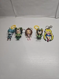 MY HERO ACADEMIA KEY CHAIN FIGURE AND SAILOR MOON LOT OF 5 - Picture 1 of 1