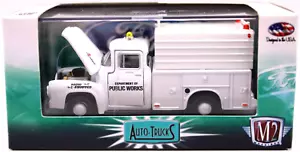 M2 Boxed 1/64 Auto Trucks 1956 Ford Pickup Utility Truck white RR's R24 14-04 - Picture 1 of 4