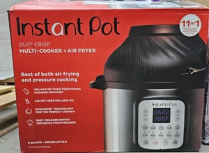 Instant pot duo Crisp 11 in 1  8 Qt. Duo Crisp Stainless Steel Pressure cooker - Picture 1 of 1