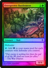 Overgrown Battlement FOIL Rise of the Eldrazi NM Green Common CARD ABUGames