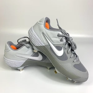 Nike Alpha Zoom Low Metal Baseball Cleats AJ6873-007 Gray Men's Size 7.5 - Picture 1 of 12