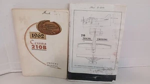 Vintage Antique 1962 Cessna 210B Airplane Owner's Manual FREE SHIPPING - Picture 1 of 3