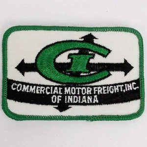 Vintage Commercial Motor Freight Inc Indiana LKW Fahrer Aufnäher 2,5" x 4" grün - Bild 1 von 4