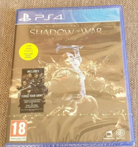 Sony Playstation 4 PS4 Game Middle Earth Shadow of War New Sealed - Picture 1 of 2