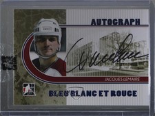 2008-09 ITG Bleu Blanc et Rouge Auto Bleu Jacques Lemaire #A-JLE HOF