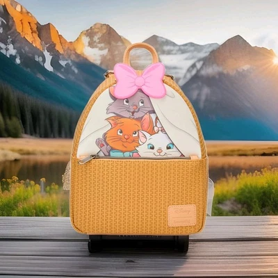 Mini Mochila Loungefly Disney The Aristocats KITTENS IN BASKET Nova LF17 - Imagem 1 de 4
