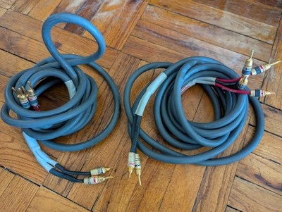 2x Cable Altavoz Cable Monster Serie M M1.4s Bi-Wire 24 ft Foto 1 de 3