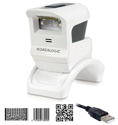 Barcodescanner Datalogic Gryphon GPS 4400 GPS4400 USB 1D 2D Datamatrix QR white - Bild 1 von 3