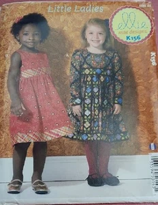 C320 ELLIE K156: GIRL'S DRESS SIZE 3-10 SEWING PATTERN - Picture 1 of 2