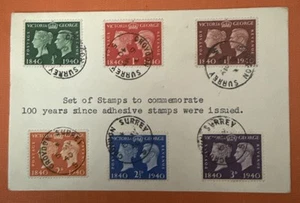 GB 1940 FDC Penny Black 100th Anniversary - Picture 1 of 2
