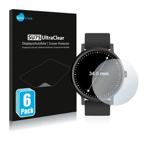 6x Screen Protector for Circular Displays (ø: 34 mm) Protective Film Protection - Afbeelding 1 van 11