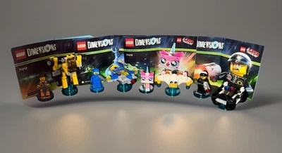 LEGO Dimensions Lego Movie Fun Packs 71322 71213 71214 71231 Four Complete Sets - Image 1 of 4
