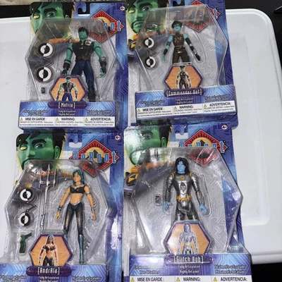 ReBOOT Action Figure Irwin Toys 2001 Set Of 4 Matrix, Dot, Andrala, Glitch Bob - Image 1 of 4