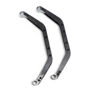T-rex 550 600 Carbon Fiber Landing Skid Set for Align Trex 600 550 RC Helicopter - Picture 1 of 4