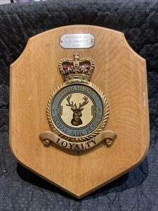 Großes Vintage Royal Air Force 33 STAFFEL Mess Wandrelief/Schild - handbemalt - Bild 1 von 10