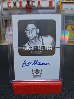 2008-09 Upper Deck Ultimate Epic Signatures Bill Sharman Auto HOF CL-BS - Image 1 of 4