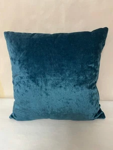 Square Brushed Velour Teal Color PILLOW 17.5” - Picture 1 of 2